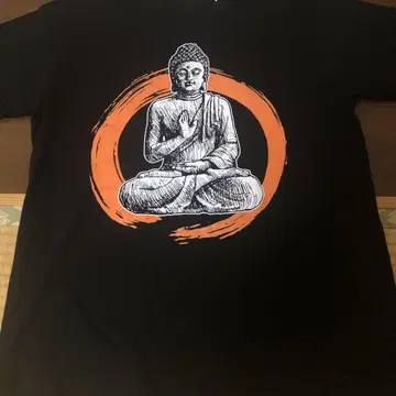 불상 티셔츠 블랙