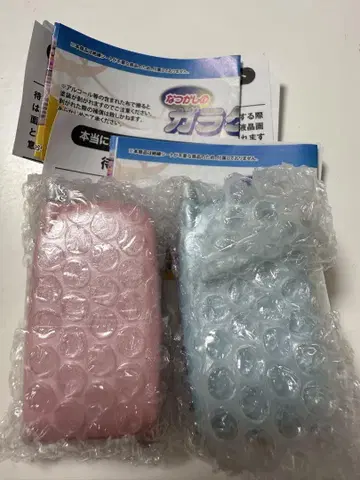 추억의 피처폰 마스코트 핑크 라이트 블루 가챠