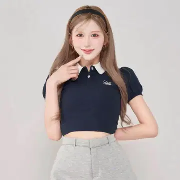 다리치 DRCH 바이컬러 피케 셔츠 네이비 NVY