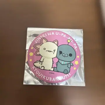 교육 방송 캔뱃지 핑크