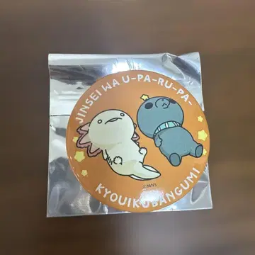 교육 방송 캔뱃지 오렌지