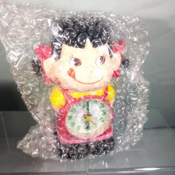 절판 헤이세이 레트로 페코짱 인형 시계 알람 포함 새상품 미사용품