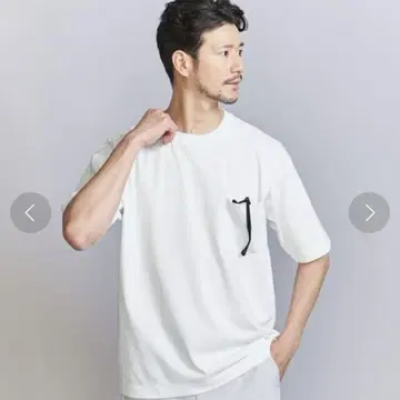 맨투맨 마크 1 포켓 통 티셔츠 [땀 얼룩 방지]