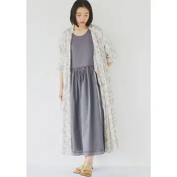 무심한 레이스 코튼 페티 원피스/차콜/북유럽, 생활 도구 가게