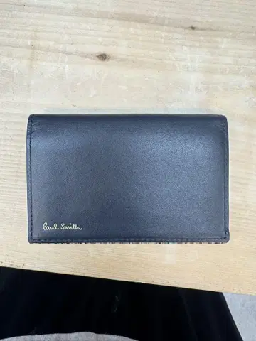 폴스미스 블랙 가죽 명함지갑