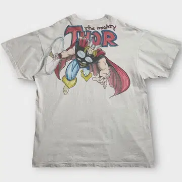90s The Mighty THOR 티셔츠 반팔 마이티 토르 손으로 그린