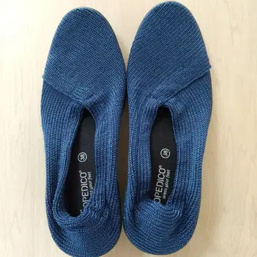 미사용 새상품! 아르코페디코*38/24.5cm 니트 경량 플랫슈즈