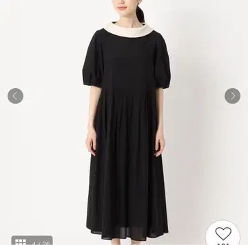 미사용 새상품 택 포함 SUTSESO 스체소 레이디라이크 오간자 원피스