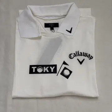 캘러웨이 피케 셔츠 L 사이즈 화이트 TOKY 로고