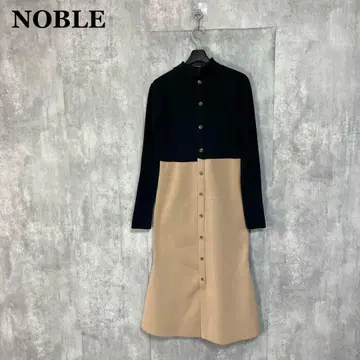 NOBLE 컬러 블록 니트 원피스