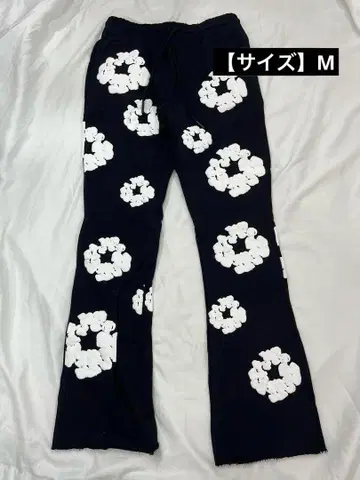 DENIM TEARS 프린트 아메리칸 하이스트릿 마이크로 플레어 팬츠 M