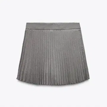 자라 그레이 플리츠 스커트