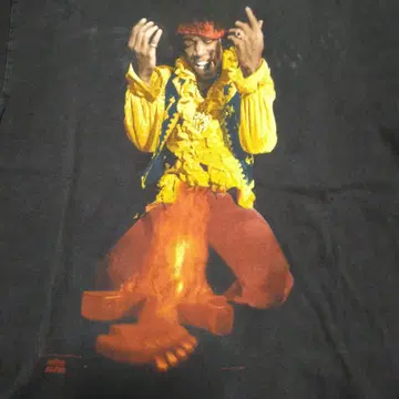 90년대 Jimi Hendrix 밴딩 티셔츠 빈티지 페이드