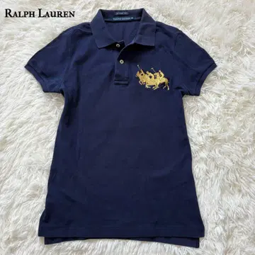 Ralph Lauren 피케 셔츠 M 빅 포니 금 스키니 폴로