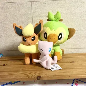 포켓몬스터 이브이 사루노리 뮤우 봉제 인형 세트