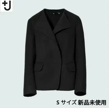 택 포함 유니클로 + J 더블 페이스 노카라 자켓 S