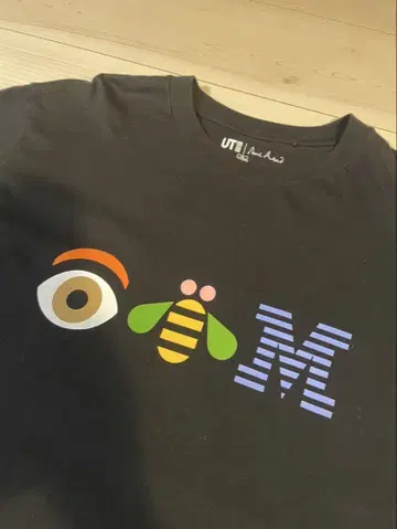 유니클로 IBM 티셔츠 XL 구제 의류 기업 티셔츠 외국 기업 폴 랜드
