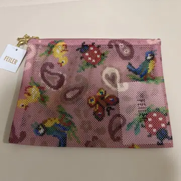 택 포함 새상품 FEILER 페이러 하이디 메쉬 파우치 M 사이즈