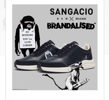 니 SANGACIO BRANDALISED 블랙 스니커즈