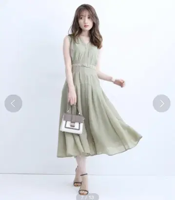 새상품급 아푸와이저 리셰 세탁 가능한 시어 셔츠 플레어 원피스