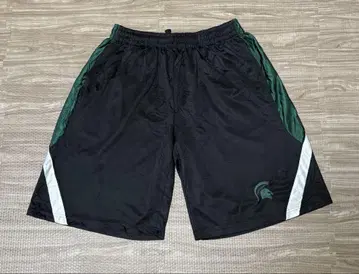 미시간 대학교 스파르탄스 농구 팬츠 XL 블랙 그린