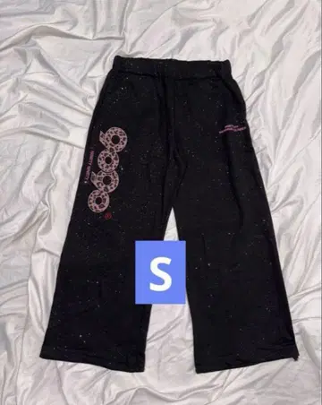 9090 girl OG 로고 글리터 스웨트 팬츠