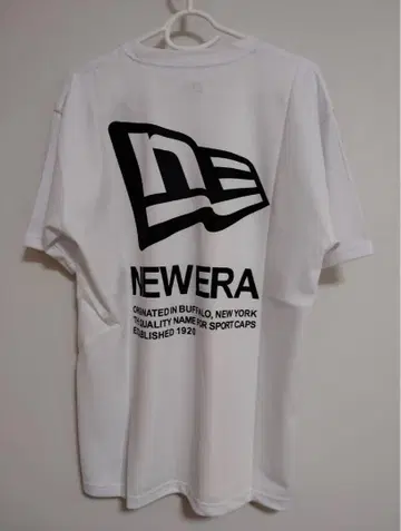 새상품 NEWERA 뉴에라 남성용 반팔 티셔츠 퍼포먼스 Flag&Text