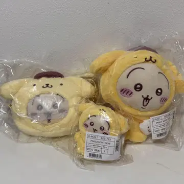치이카와 산리오 토끼 봉제 인형 미니백 마스코트 폼폼푸딩 3종 세트