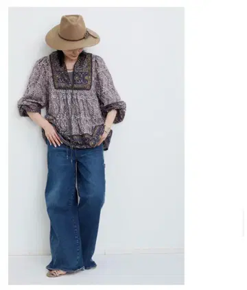 L'Appartement 인디언 코튼 블라우스