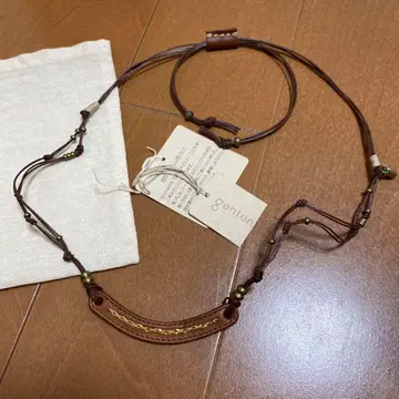 genten 내추럴 가죽 목걸이