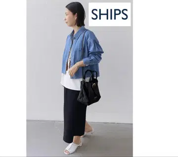 SHIPS 플레이트 턱 토트백