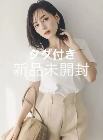 아누아스 실크 터치 코튼 U넥 T 화이트