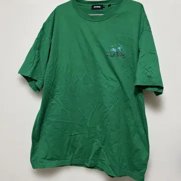 X-LARGE 그린 오버 사이즈 티셔츠