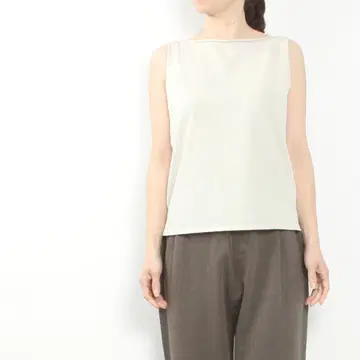 evam eva 에붐에바 코튼 슬리브 M 그레이지 탱크탑