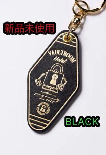 LEATHER HOTEL KEYCHAIN / BLACK 볼트 룸