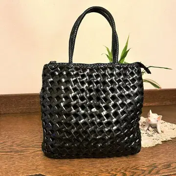 새상품급 메쉬 가죽 백