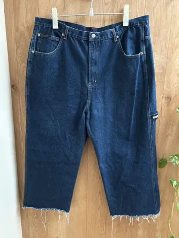 size42 타미힐피거 초와이드 배기 페인터 데님 팬츠