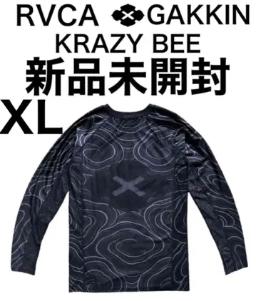 가킨 GAKKIN RVCA KRAZY BEE 래쉬 가드 XL 새상품