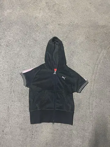Puma 후드 부착 숏 슬리브 후드티