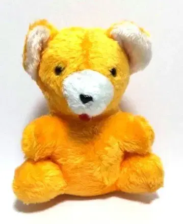 오렌지 곰 봉제 인형 쇼와 레트로 곰 팬시 레트로
