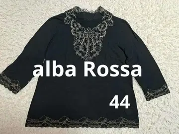 alba Rossa 수입 로사 자수 레이스 7부 소매 티셔츠 44