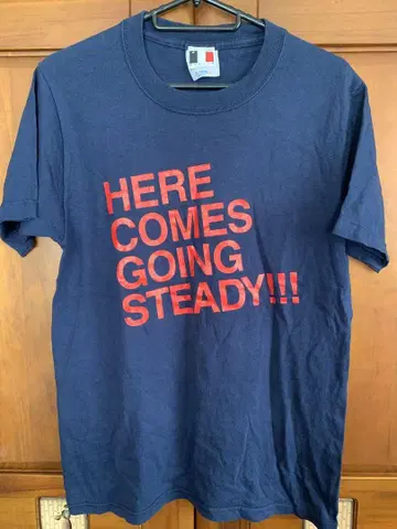 초기 GOING STEADY HERE COMES 티셔츠 은행나무 고이스테