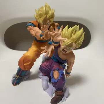 제일복권 손오공&손오반 라스트원상 부모와 자식 에네르기파 피규어