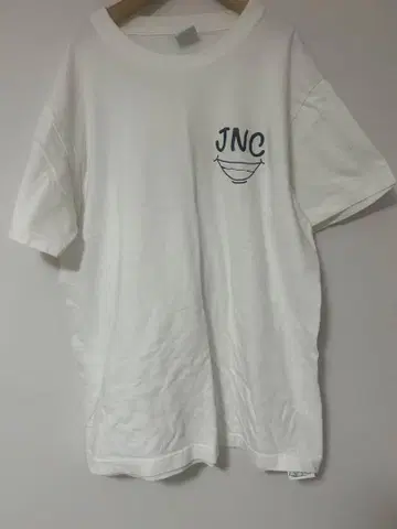 JNC 로고 티셔츠 화이트