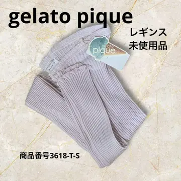 gelato pique 리브 레깅스 보타니컬 다이 핑크 F 미사용품