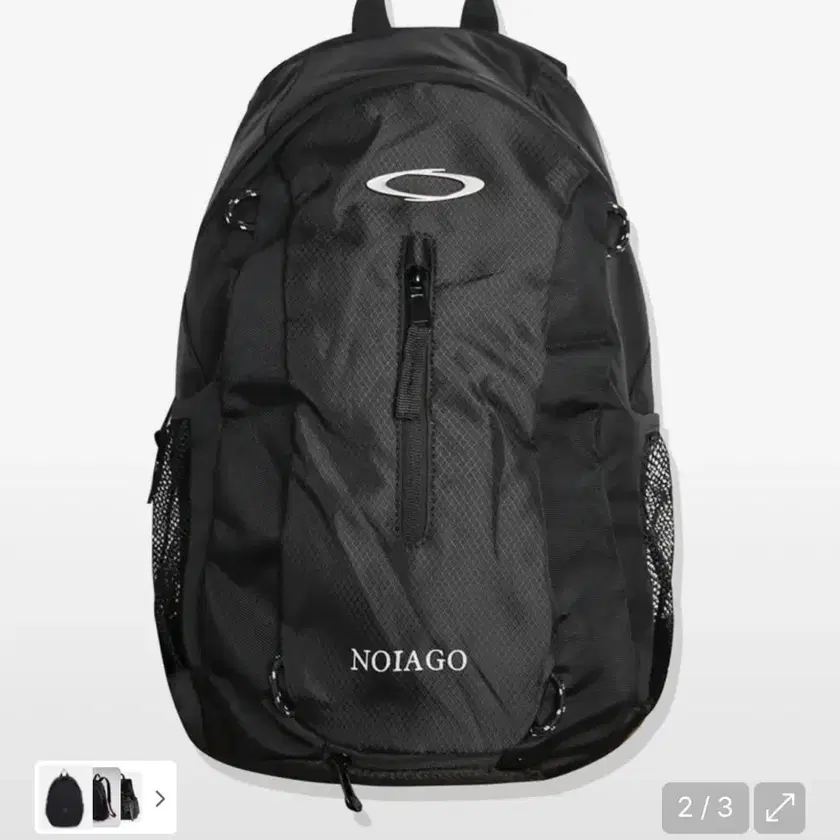 ☆NOIAGO☆ Nylon Over Backpack Black ALL - 노이아고(NOIAGO)