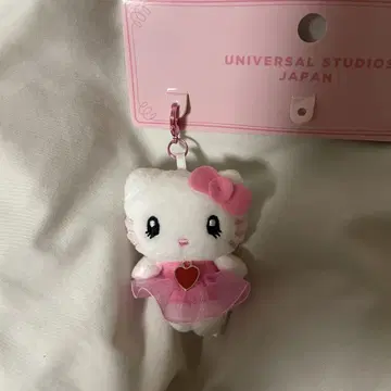 USJ 유니버셜 핑크 미니 헬로키티 키링 스트랩 키 참