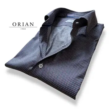 ORIAN/은은한 광택/얇은 소재의 스트레치 코튼/올 패턴 셔츠
