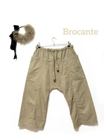 Brocante 코튼 린넨 사루엘 팬츠