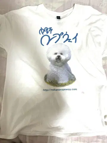 나카노 로프웨이 간판 개 티셔츠 XL